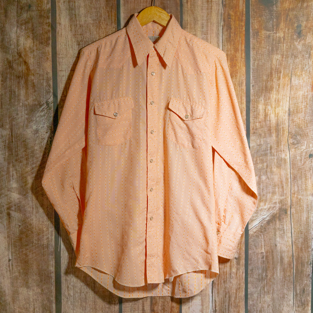 Vinted 1960s H Bar C California Ranchwear Peach Cowboy Shirt M