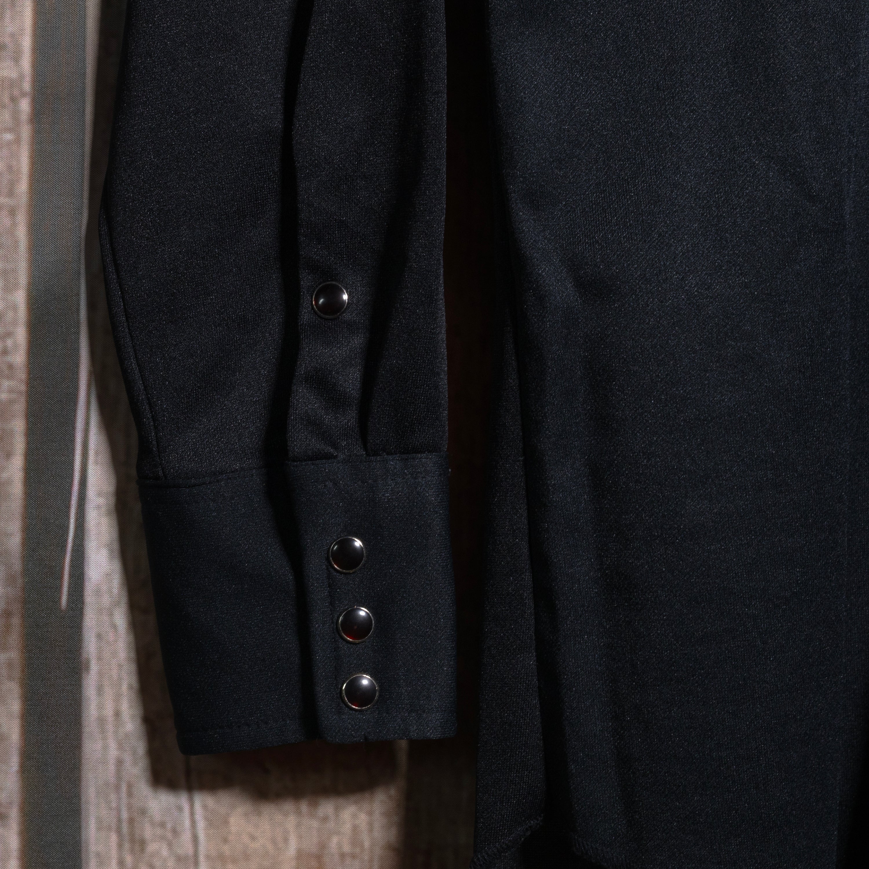 Vintage MWG Johnny West Embroidered Black Western Shirt
