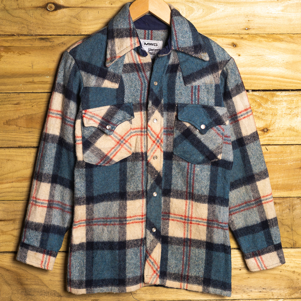MWG Western Wool Blend Shacket Vest - 60% Wool - Size Large