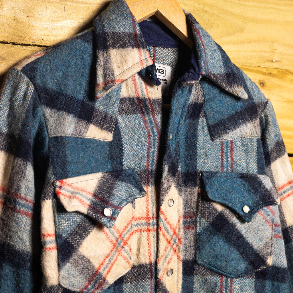 MWG Western Wool Blend Shacket Vest - 60% Wool - Size Large