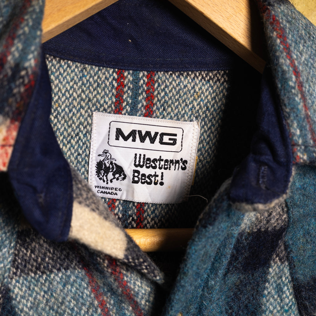 MWG Western Wool Blend Shacket Vest - 60% Wool - Size Large
