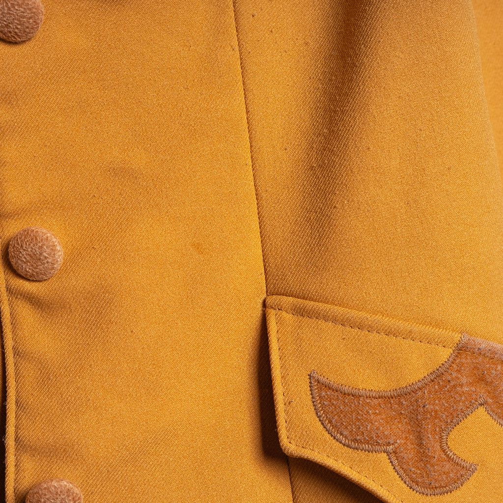 Panhandle Slim Vintage 1970s Beige Embroidered Women's Western Blazer – Button-Up – S (8–10)