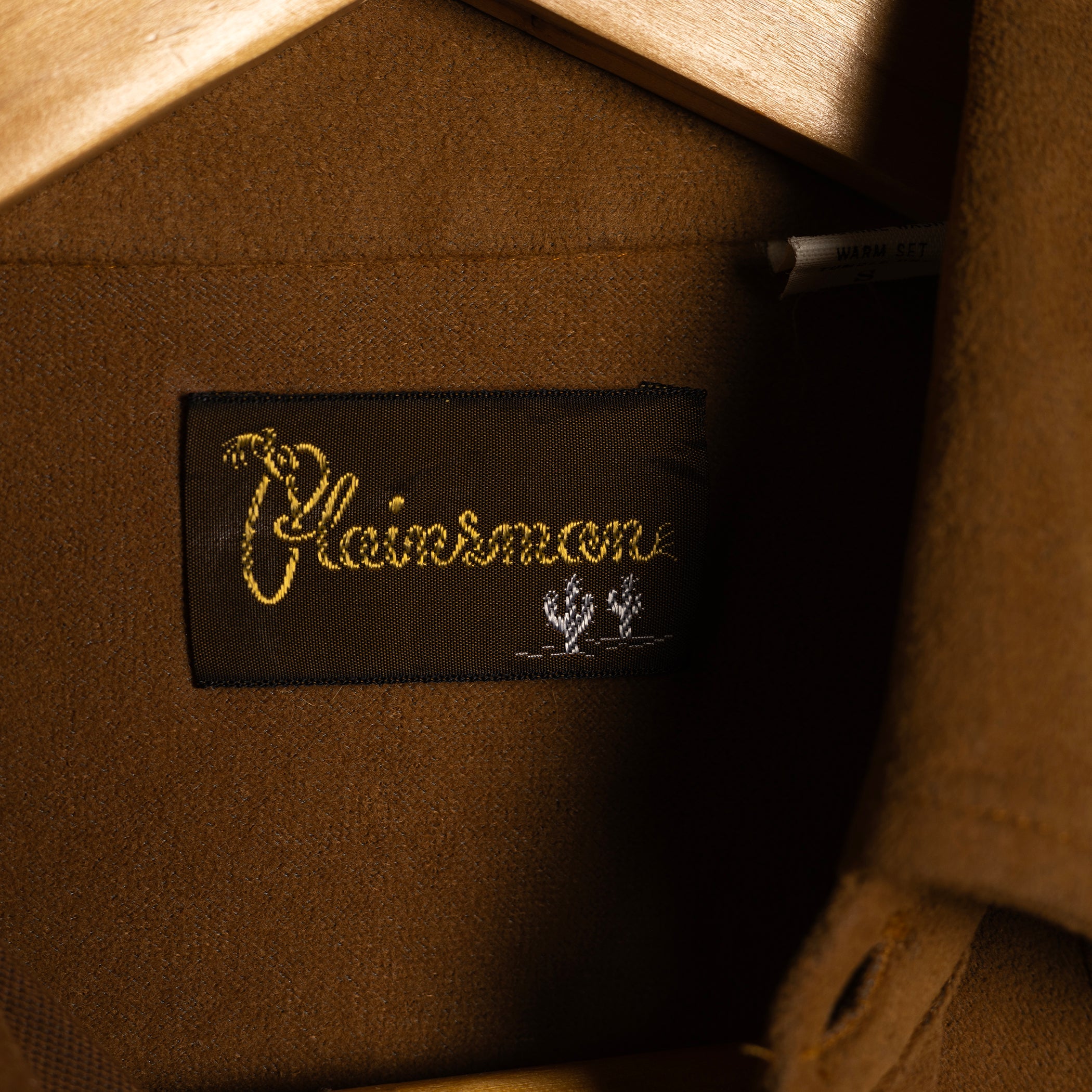 Vintage Plainsman Faux Suede Brown/ Tan Western Shirt S