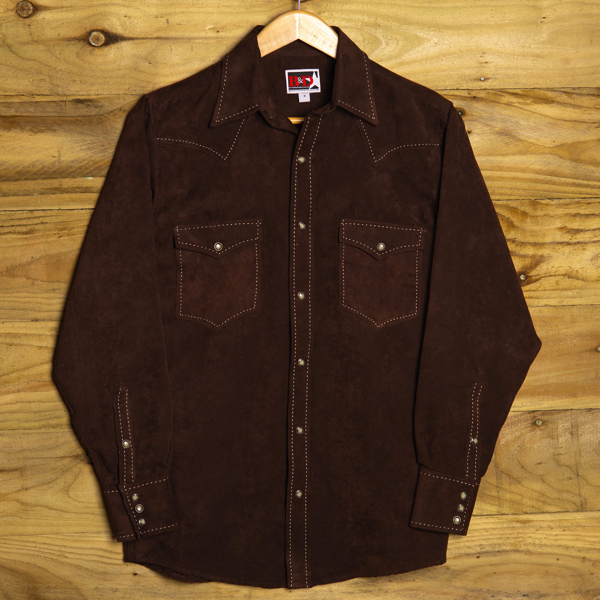 Brooks & Dunn by Panhandle Slim Brown Western Shirt S