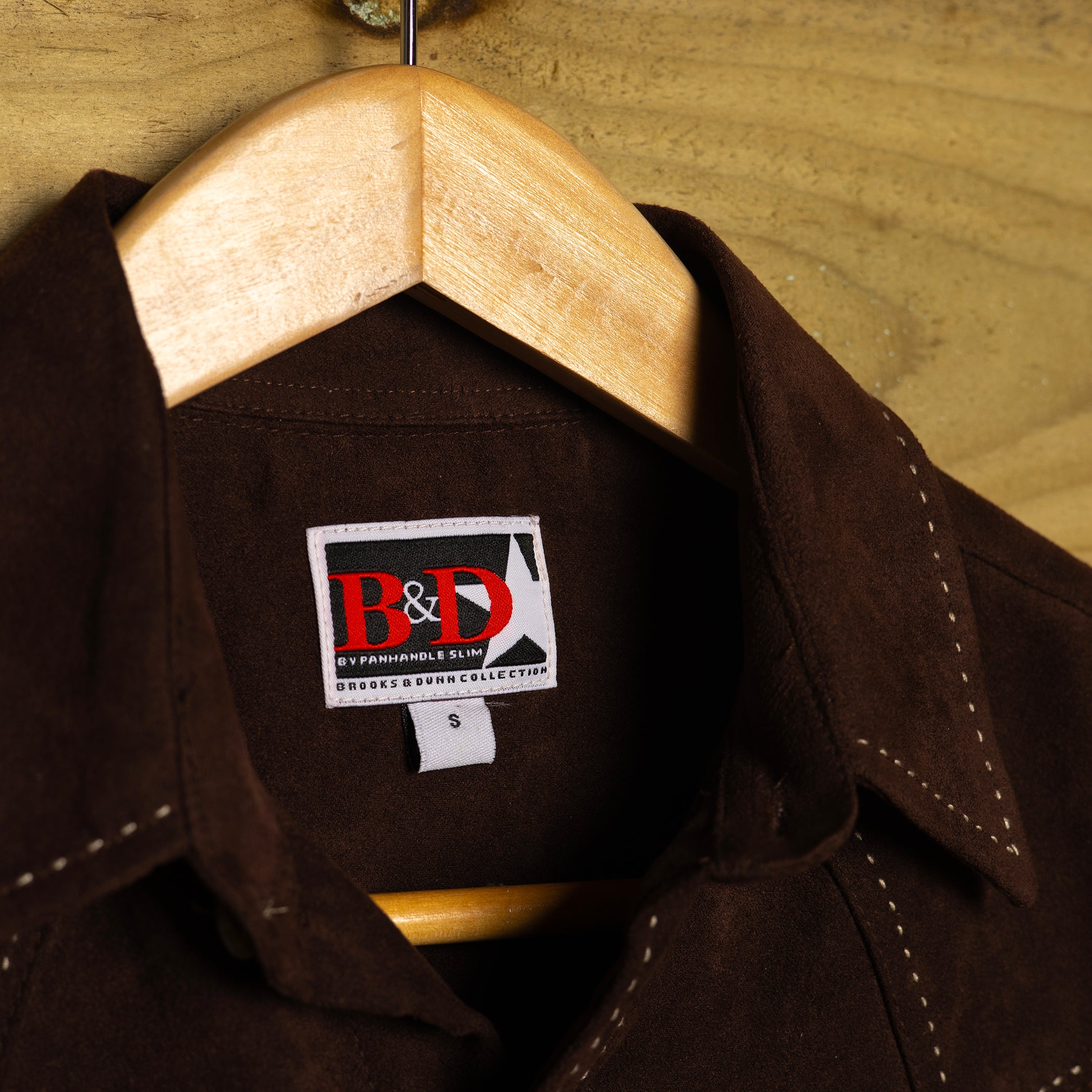 Brooks & Dunn by Panhandle Slim Brown Western Shirt S