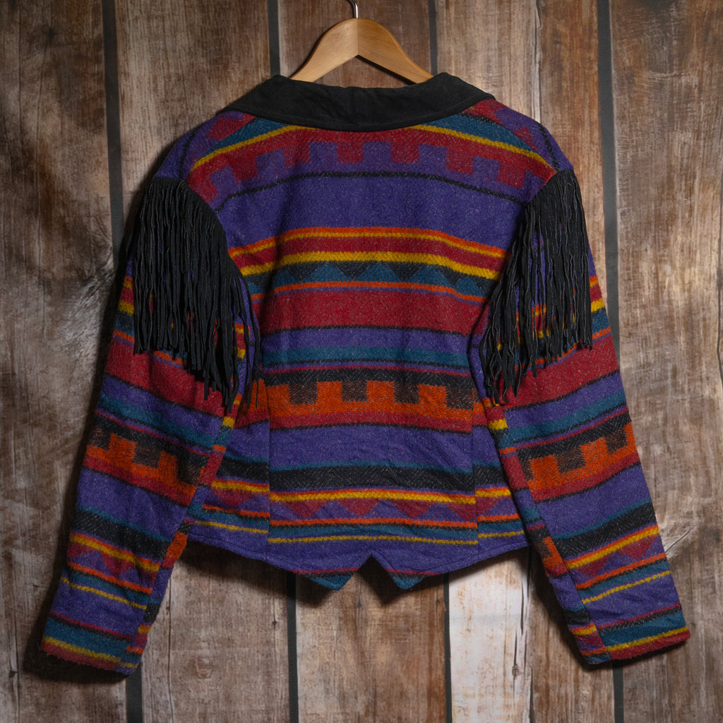 Vintage Pioneer Wear Fringe Western Jacket L / 12