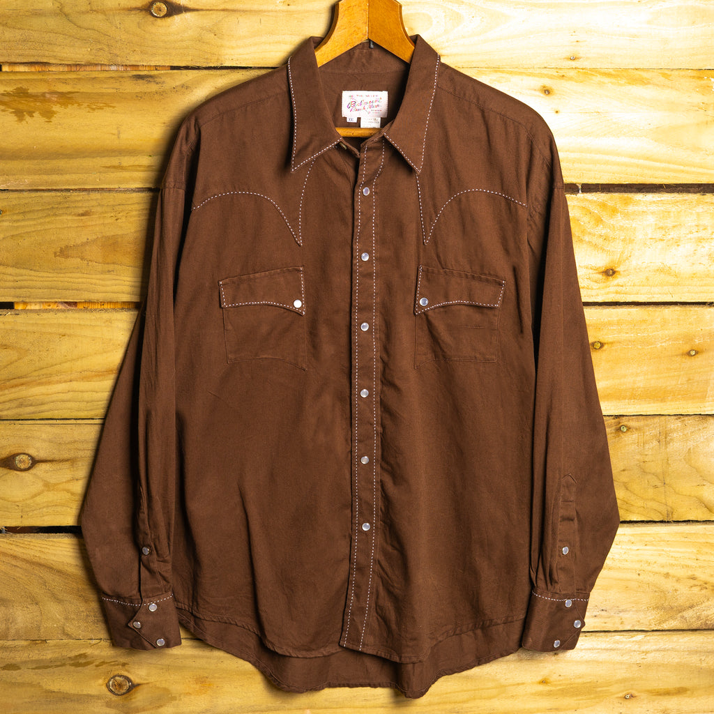 Rockmount Ranch Wear Brown Quarter Horse Western Shirt – XXL