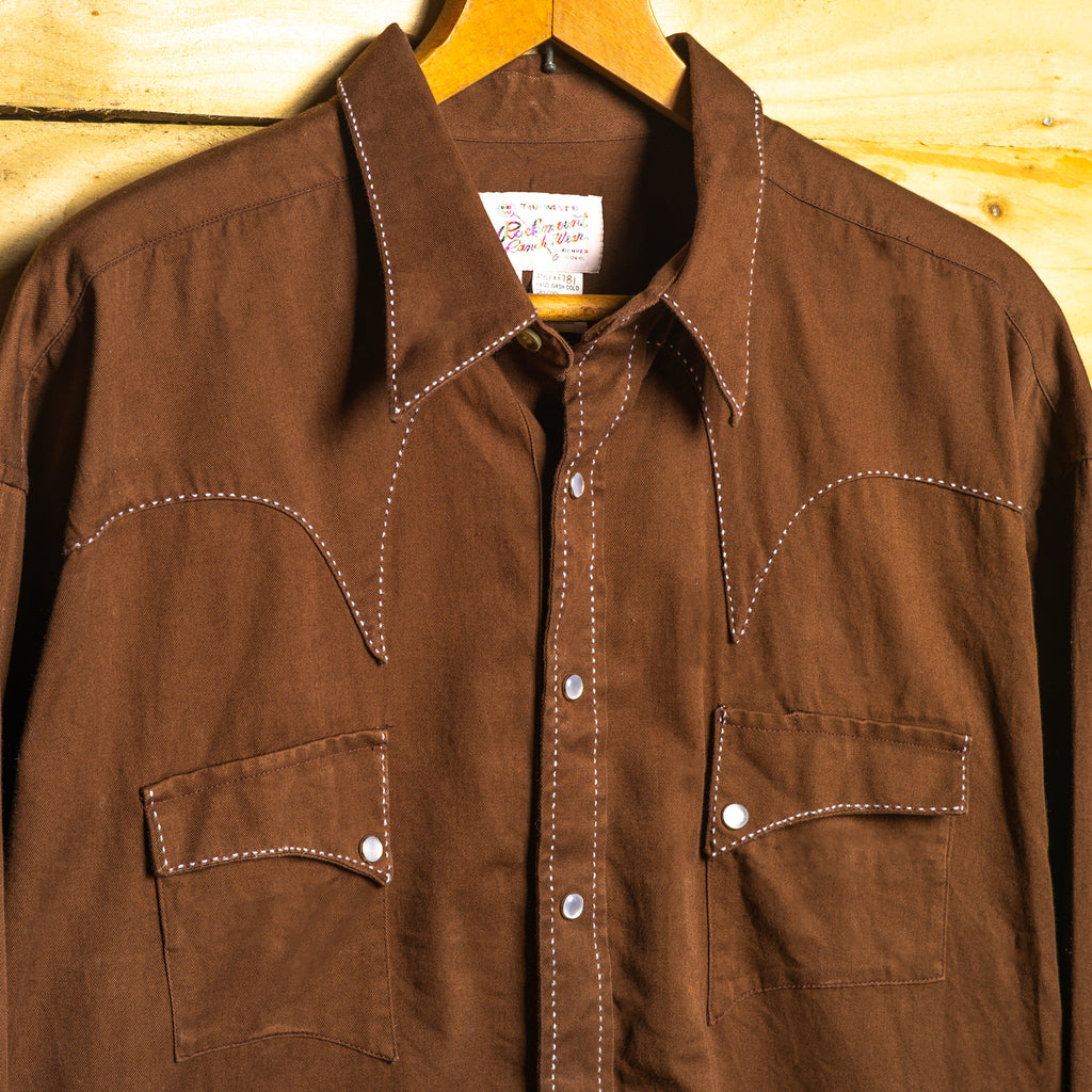 Rockmount Ranch Wear Brown Quarter Horse Western Shirt – XXL