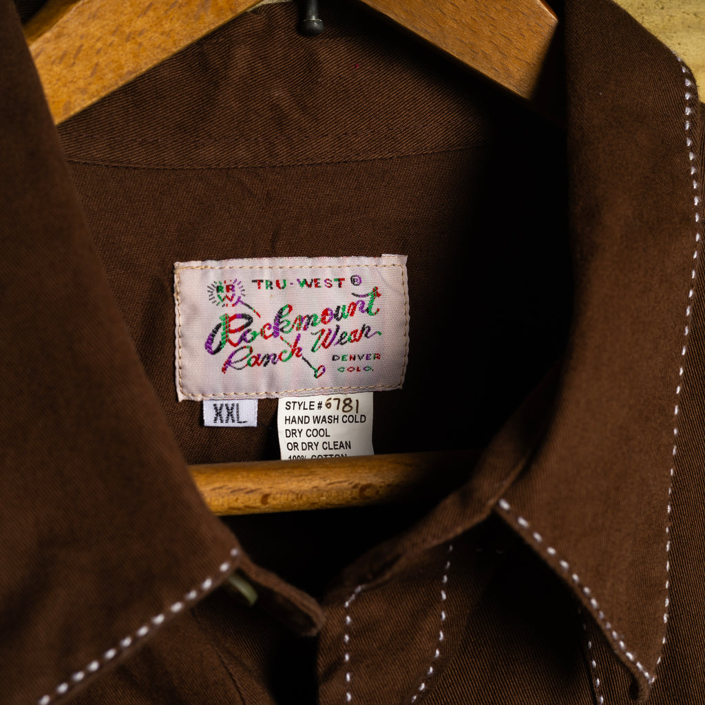 Rockmount Ranch Wear Brown Quarter Horse Western Shirt – XXL