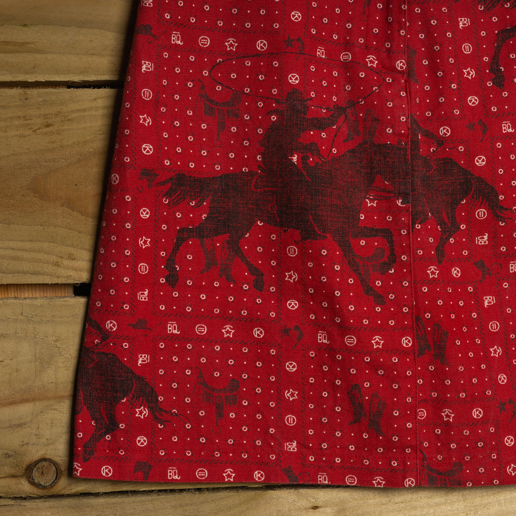 Rockmount Ranch Wear Red Cotton Cowboy Skirt – S / UK 8–10
