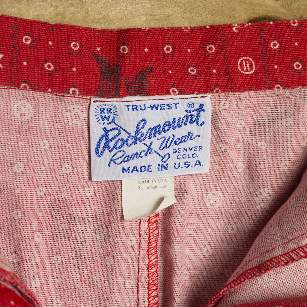 Rockmount Ranch Wear Red Cotton Cowboy Skirt – S / UK 8–10