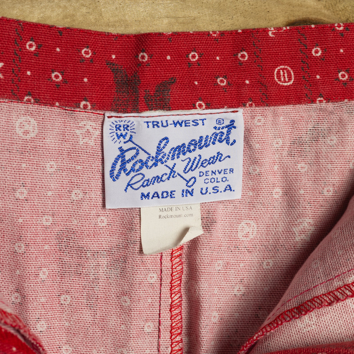 Rockmount Ranch Wear Red Cotton Cowboy Skirt – S / UK 8–10