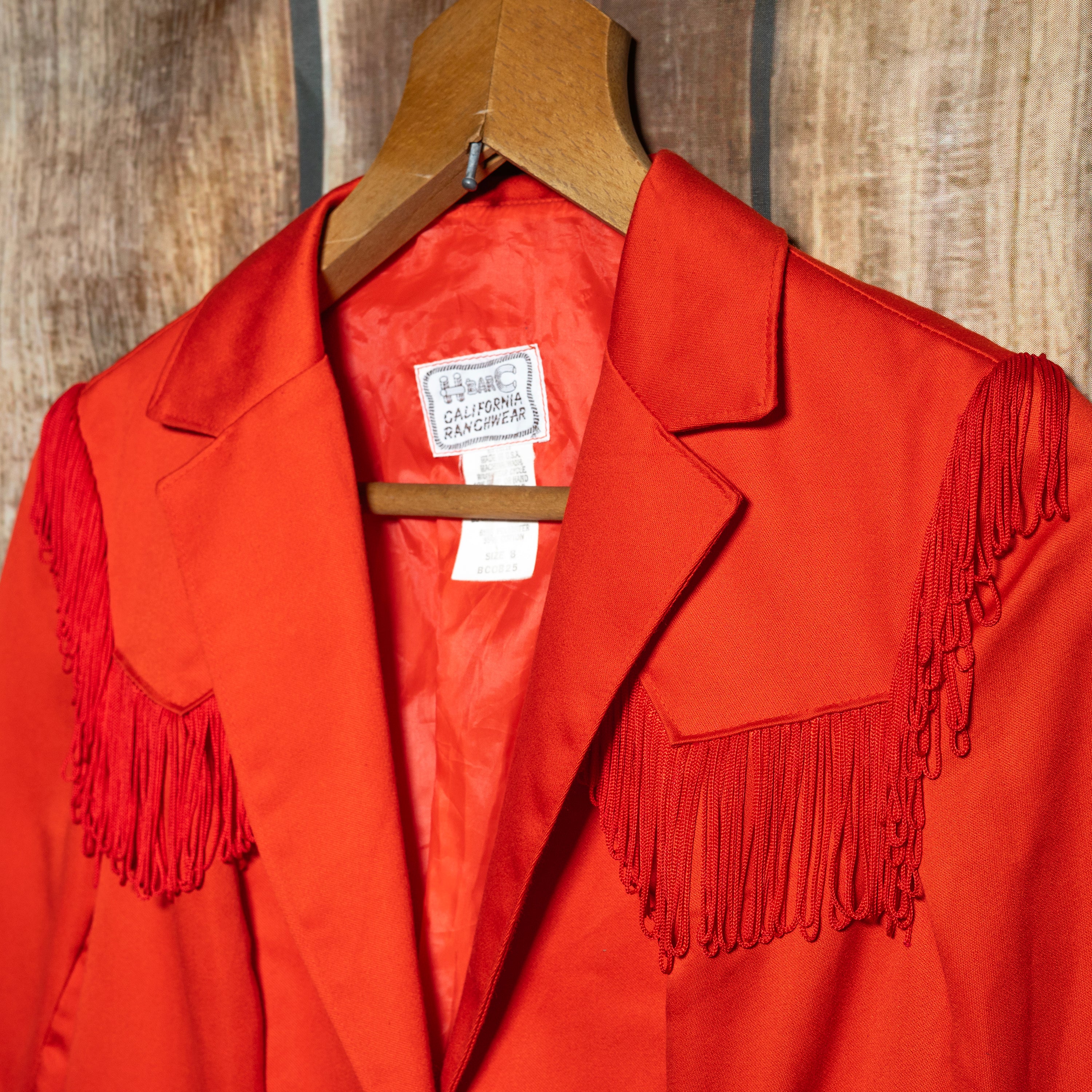 Vintage 1970s H Bar C Ranchwear Western Fringed Jacket S