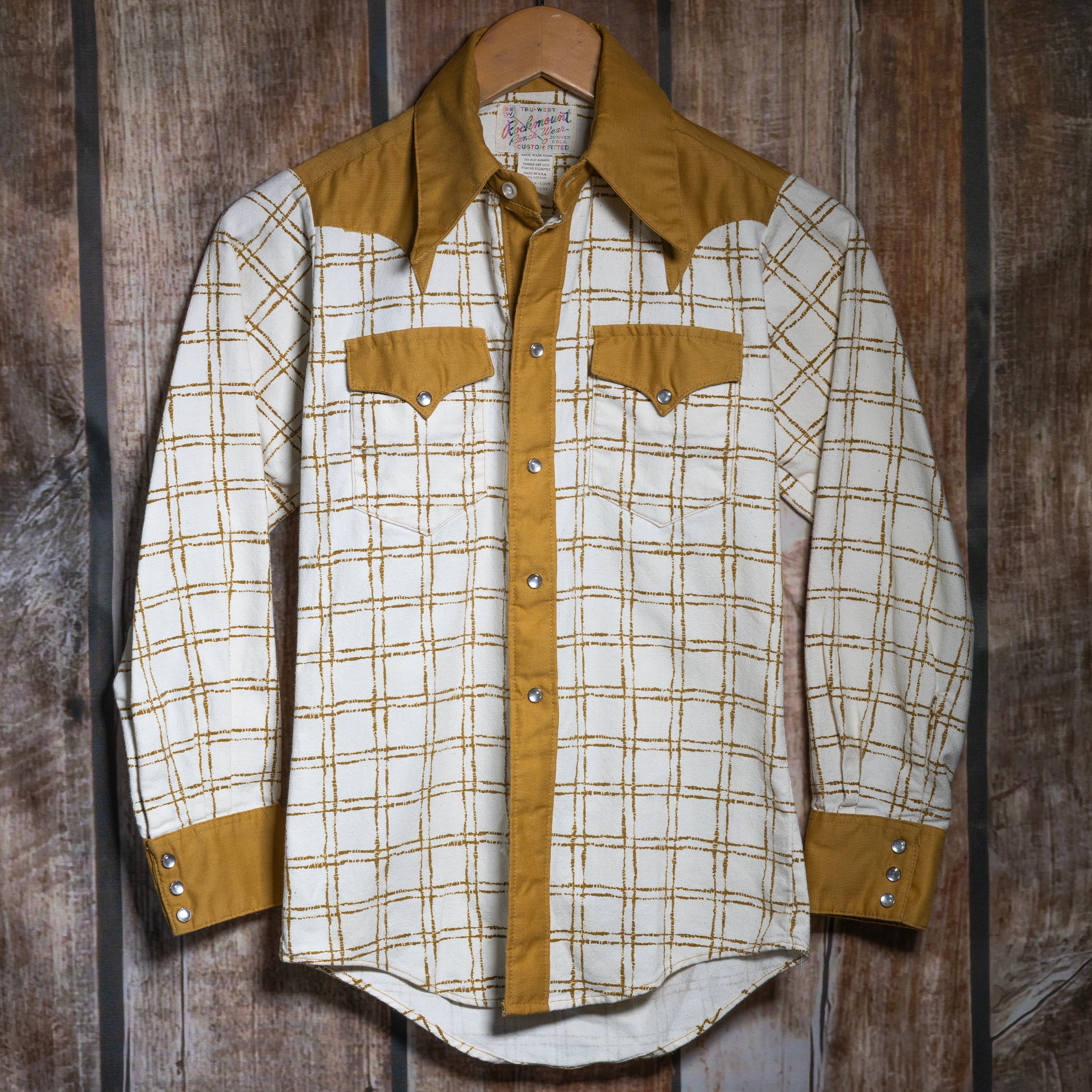 Vintage Rockmount Ranch Wear Boys Size 12 Western Shirt
