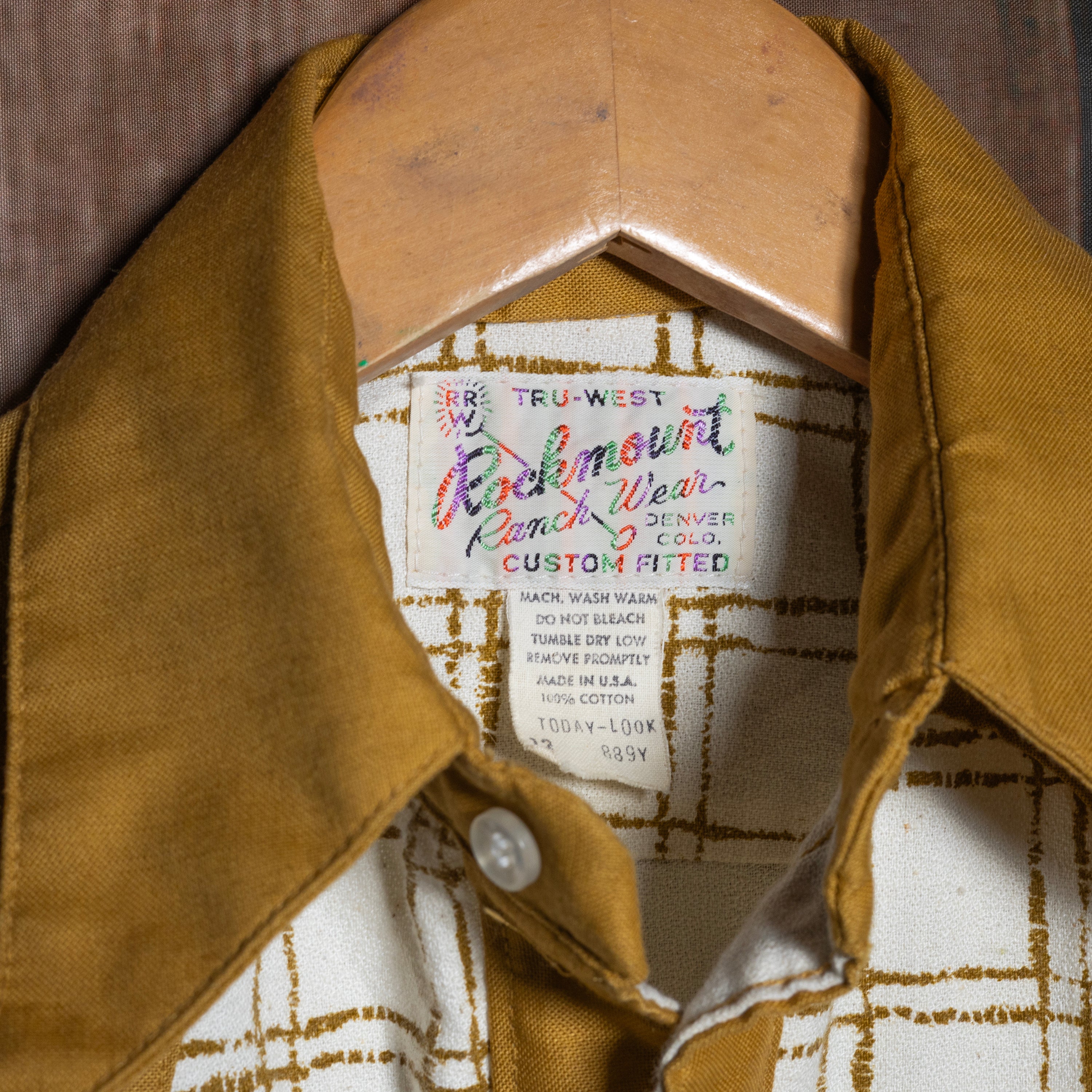 Vintage Rockmount Ranch Wear Boys Size 12 Western Shirt