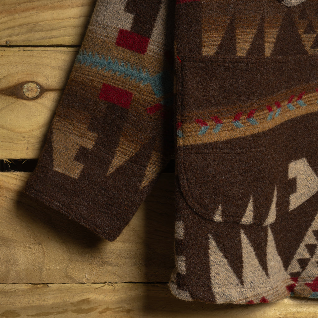 Vintage Rockmount Ranch Wear Aztec Wool Blanket Western Coat – Button-Up, Size XL