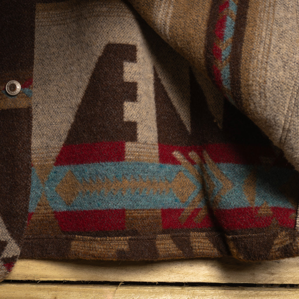 Vintage Rockmount Ranch Wear Aztec Wool Blanket Western Coat – Button-Up, Size XL