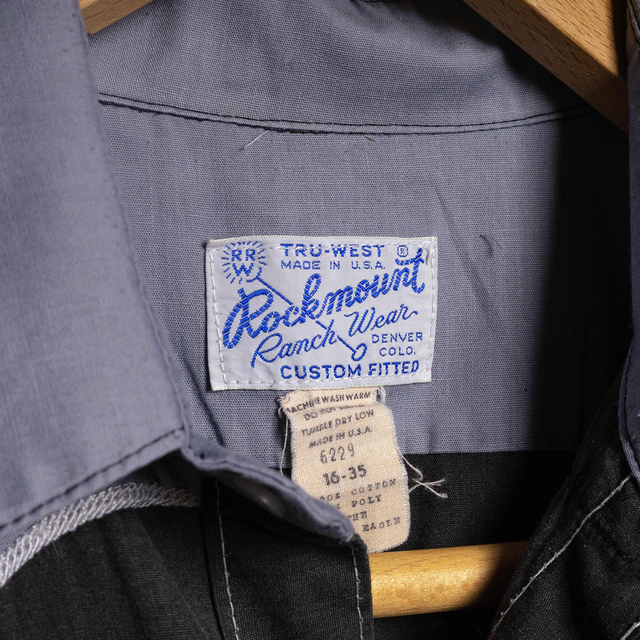 Vintage Rockmount Ranchwear Grey Eagle Embroidered Western Shirt M