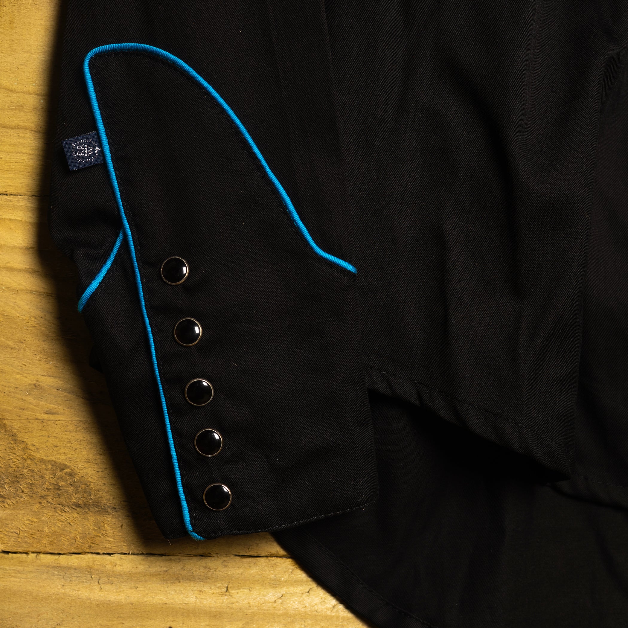 Rockmount Ranch Wear Floral Pattern Black Western Shirt