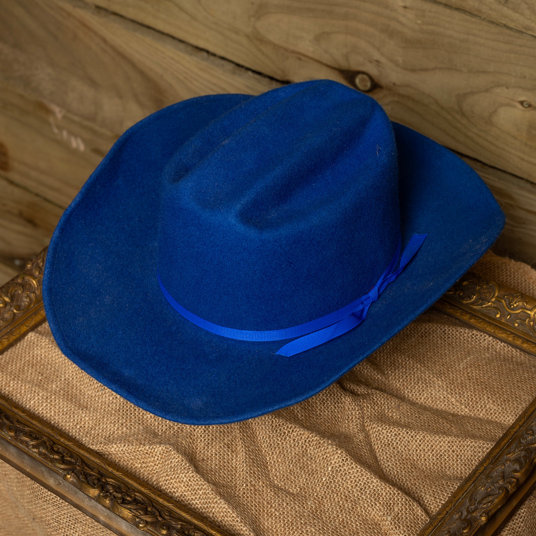 Rockmount Ranch Wear Blue Wool Cowboy Hat - Weatherized - Size 7 1/4