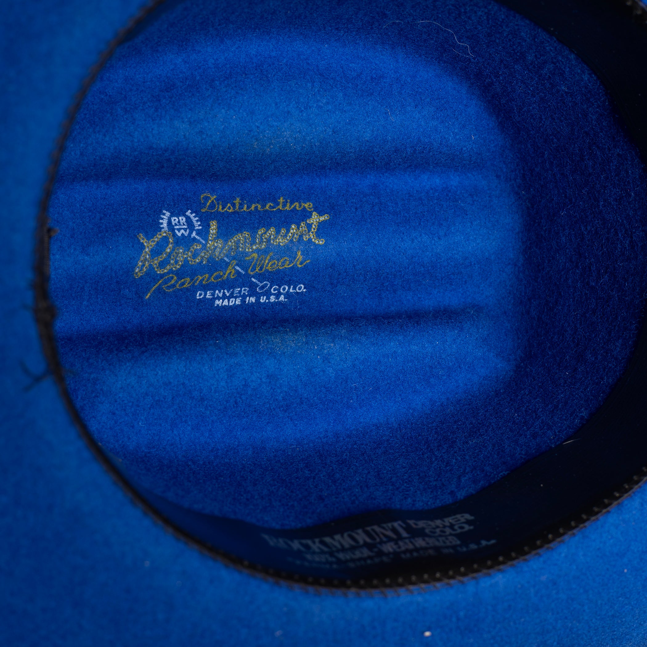 Rockmount Ranch Wear Blue Wool Cowboy Hat - Weatherized - Size 7 1/4