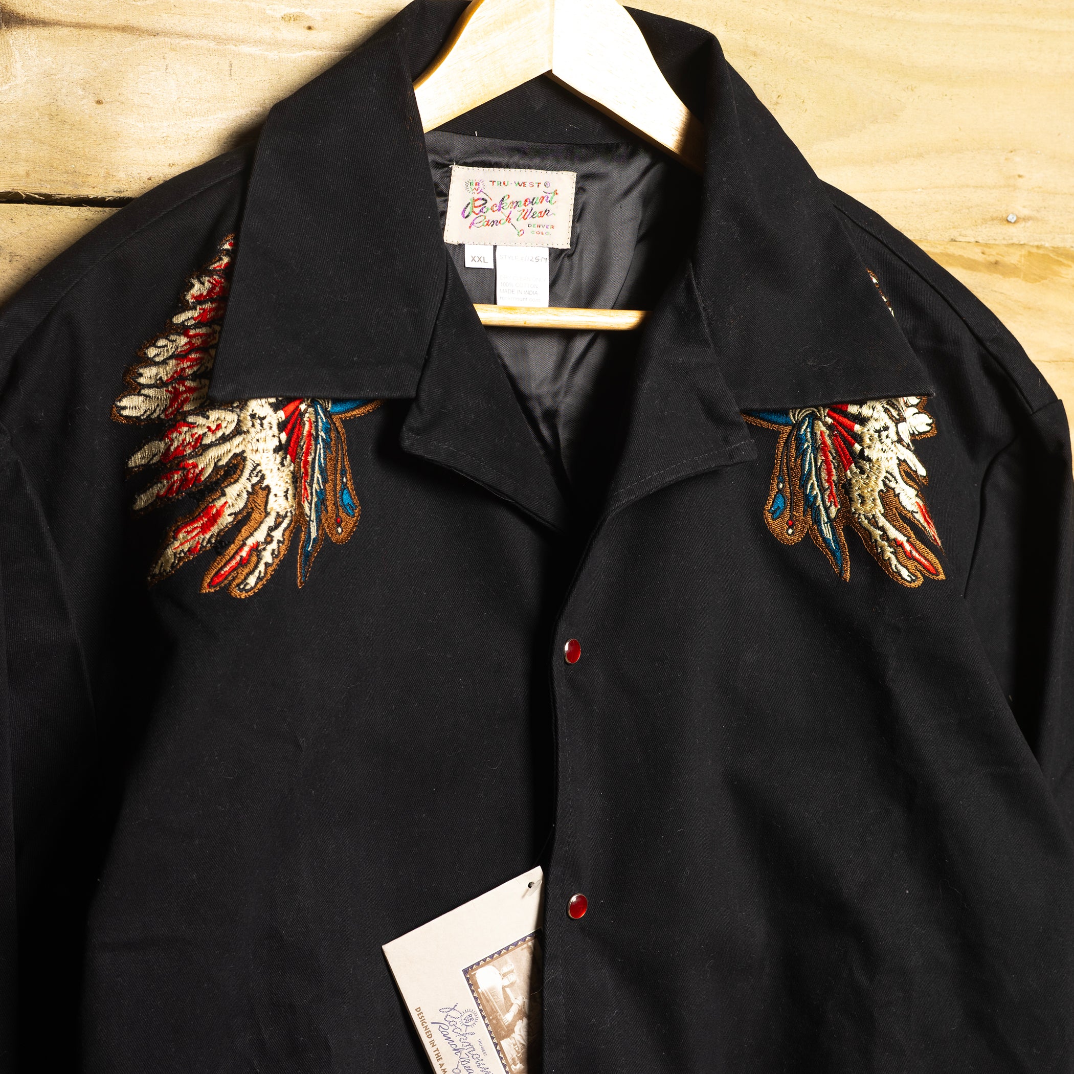 Rockmount Ranch Wear Honkytonk Indian Embroidered Western Jacket – Size XXL (New with Tags)