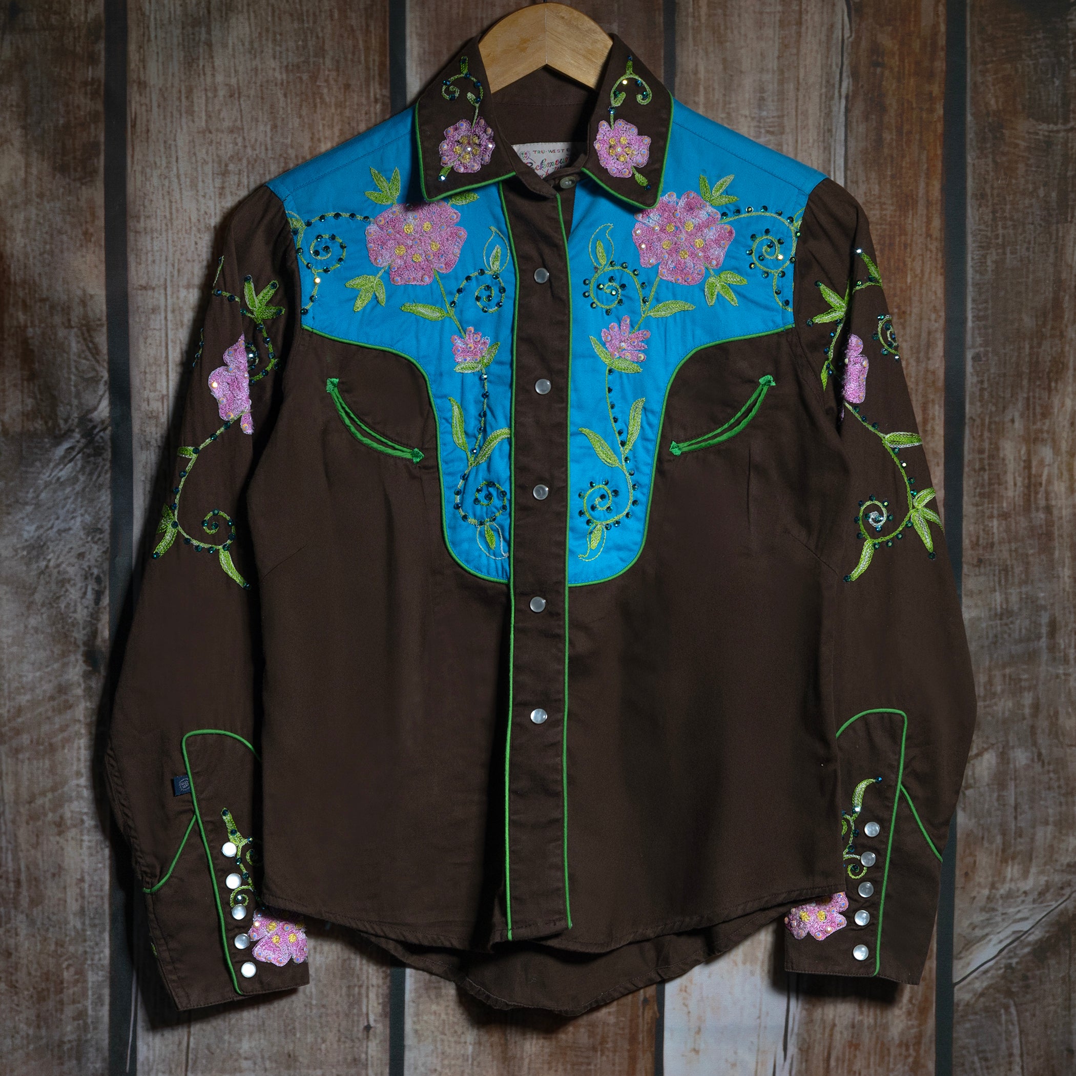 Rockmount Ranch Wear Rhinestone Cotton Western Shirt S