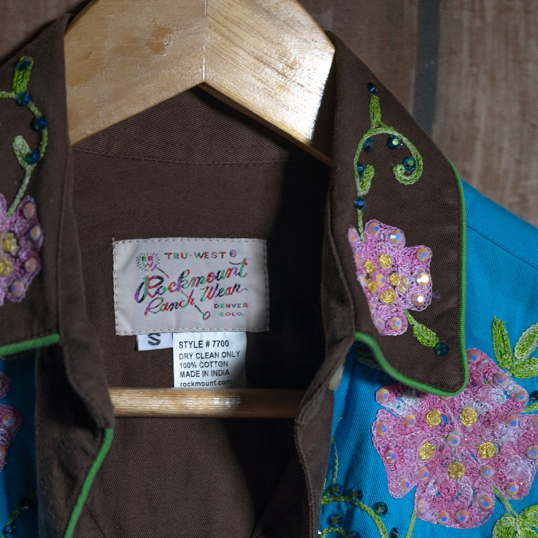 Rockmount Ranch Wear Rhinestone Cotton Western Shirt S