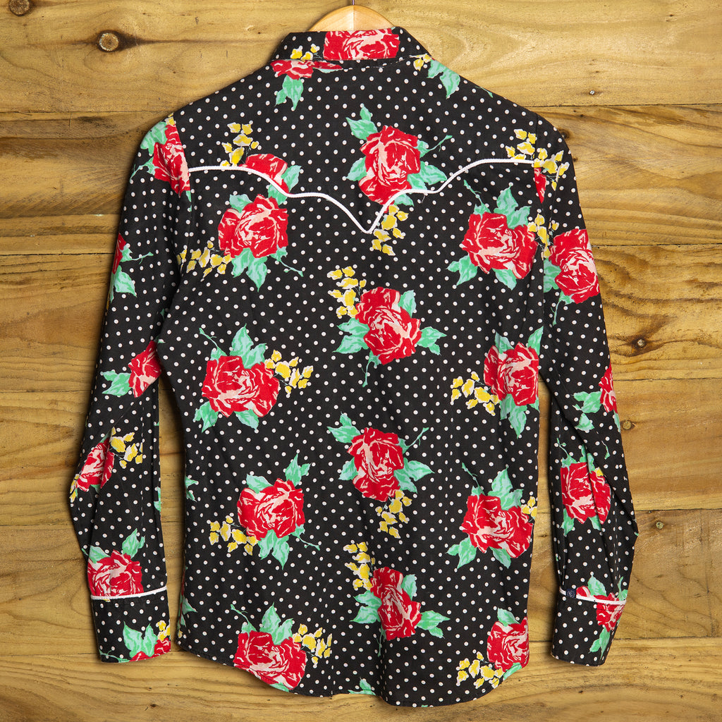 Vintage Rockmount Ranch Wear Black and Red Western Shirt 10/12