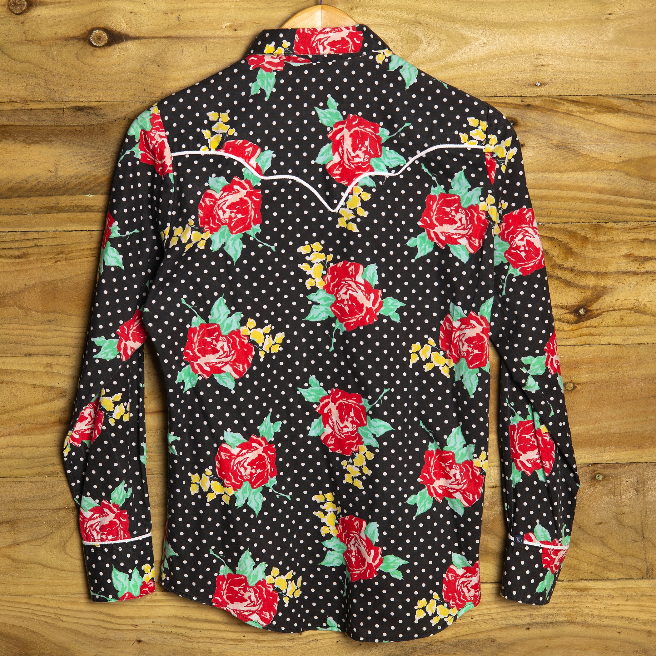 Vintage Rockmount Ranch Wear Black and Red Western Shirt 10/12