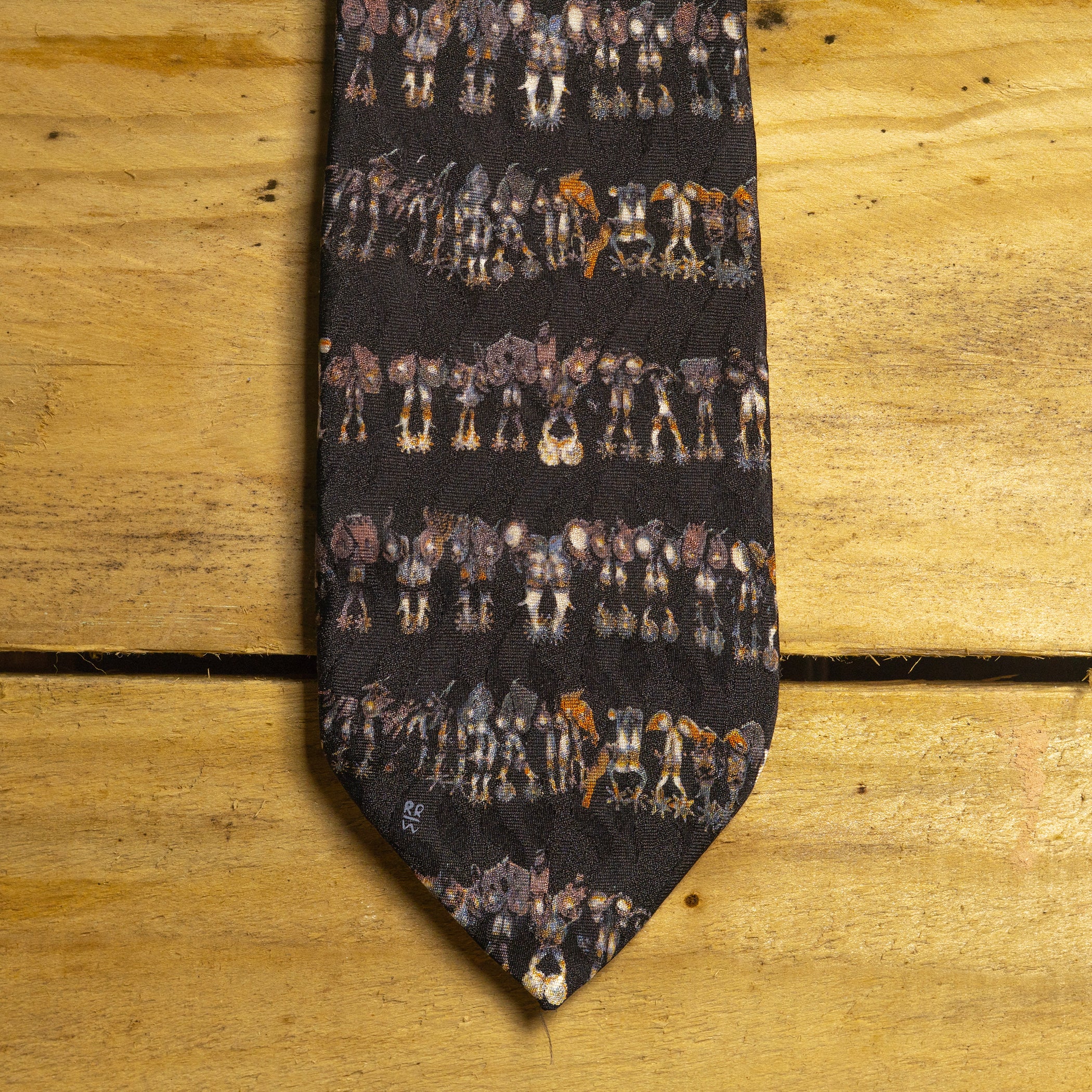 Rockmount Ranch Wear Limited Edition Cowboy Boot & Spurs Print Silk Tie