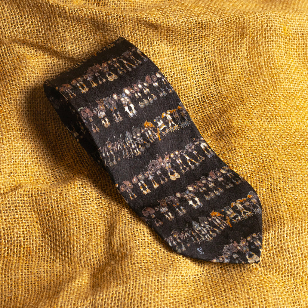 Rockmount Ranch Wear Limited Edition Cowboy Boot & Spurs Print Silk Tie