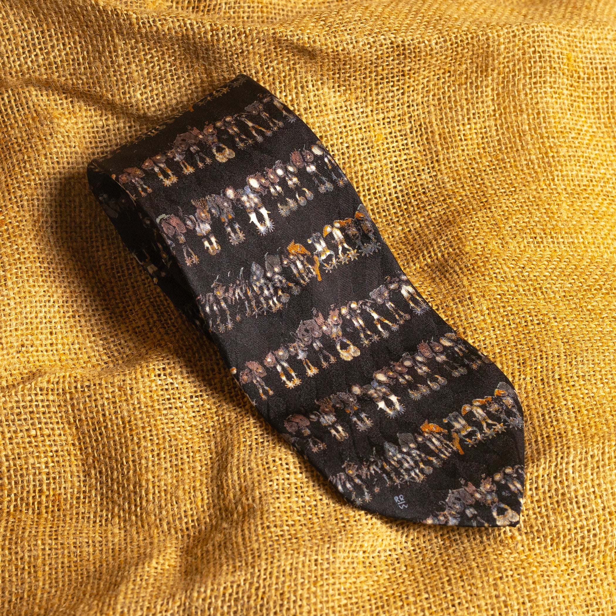 Rockmount Ranch Wear Limited Edition Cowboy Boot & Spurs Print Silk Tie