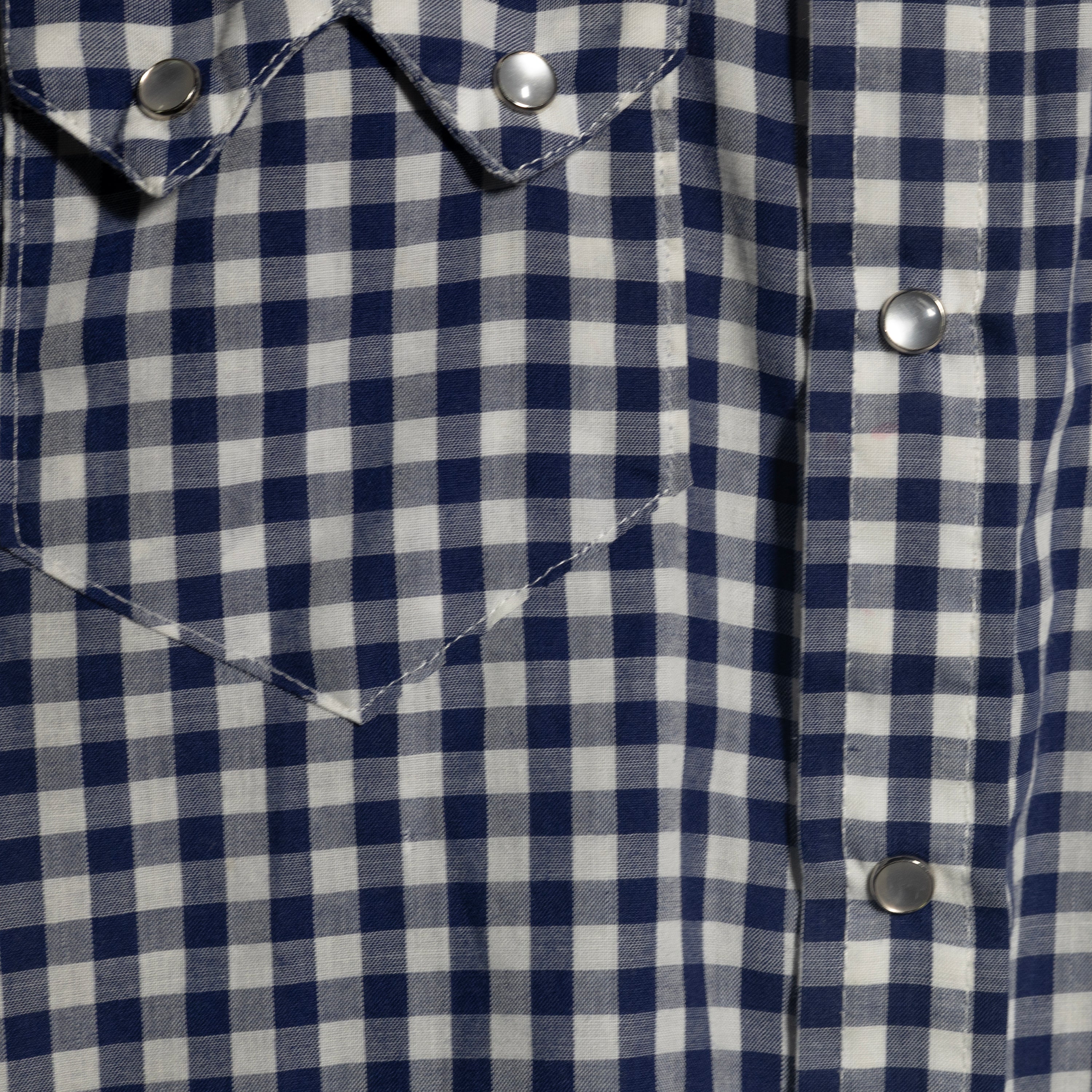 Rockmount Ranch Wear Teen Checked Blue and White Western Shirt