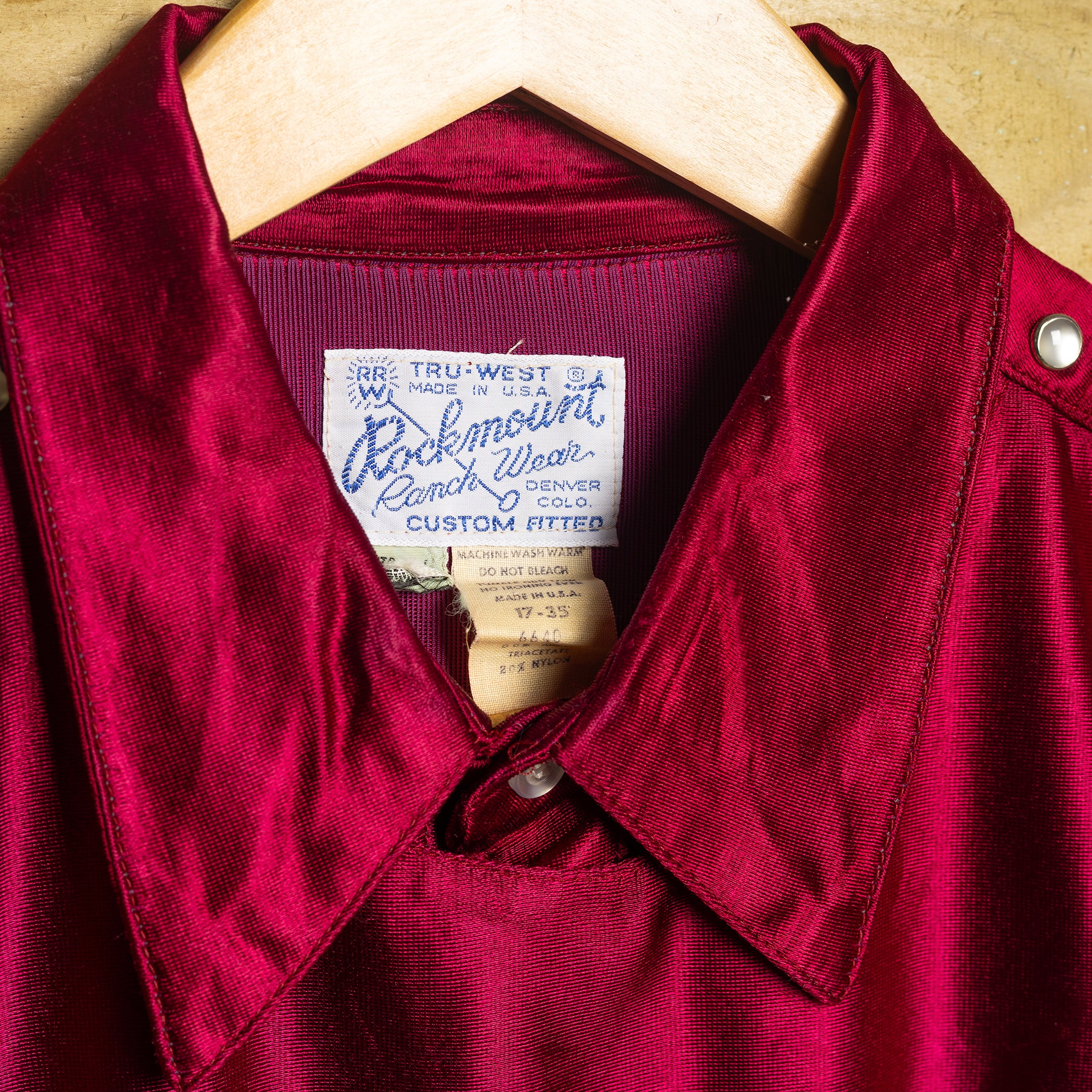 Vintage Rockmount Ranch Wear Red Bibbed Western Shirt — XL