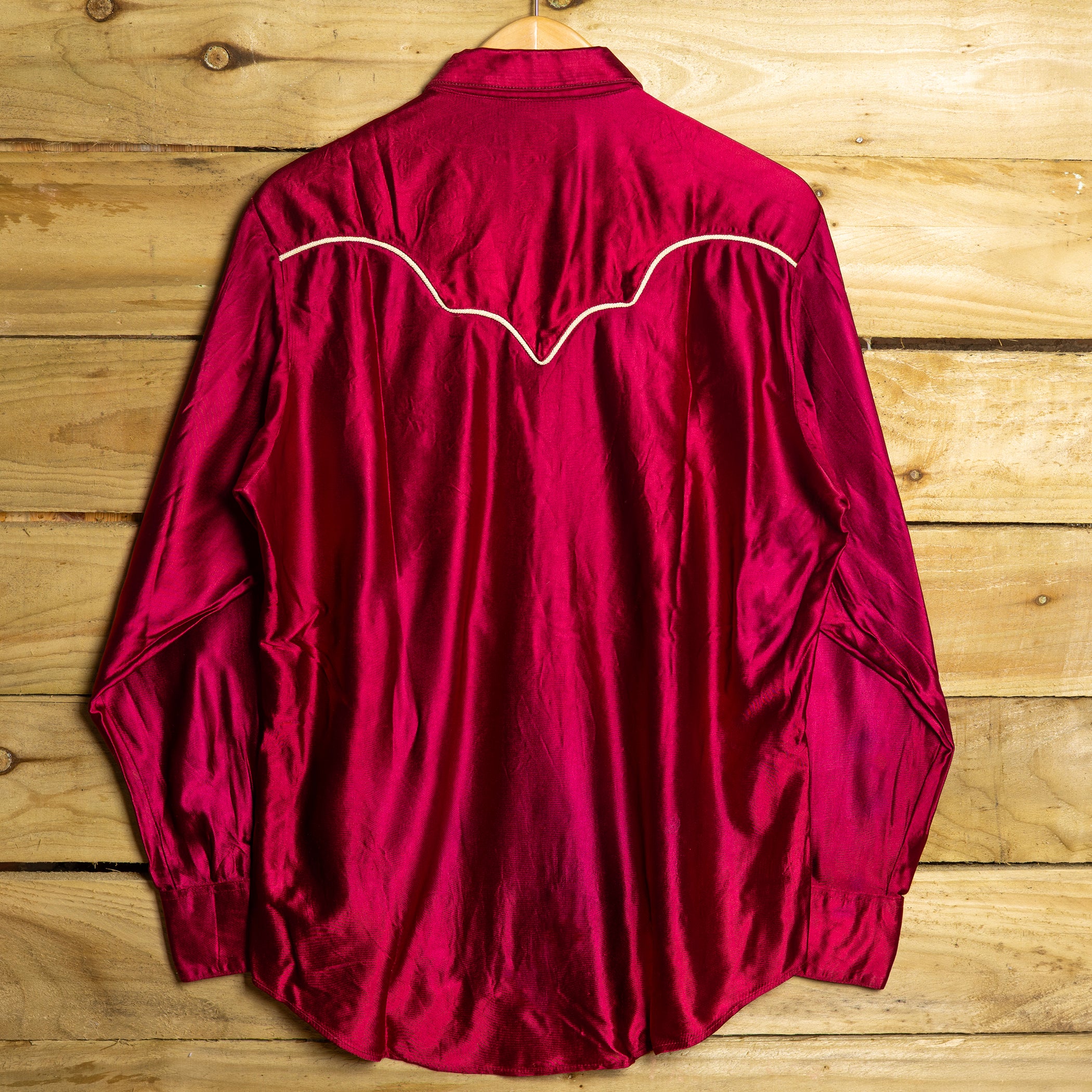 Vintage Rockmount Ranch Wear Red Bibbed Western Shirt — XL