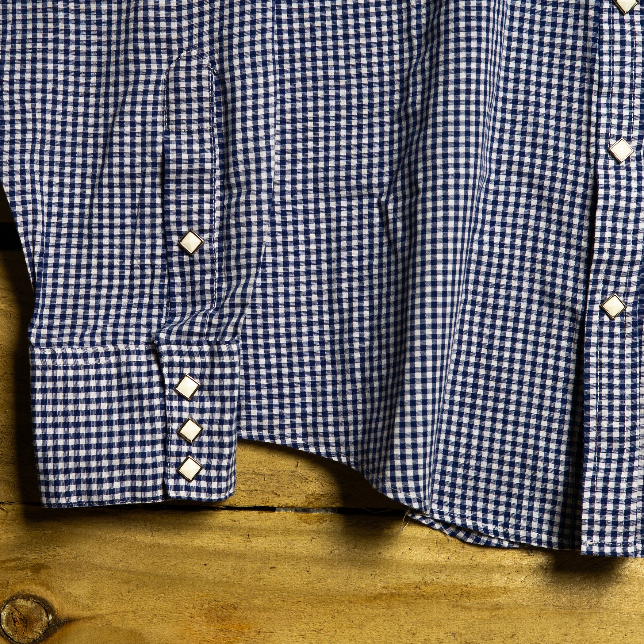 Rockmount Ranch Wear Blue & White Check Western Shirt – XXL