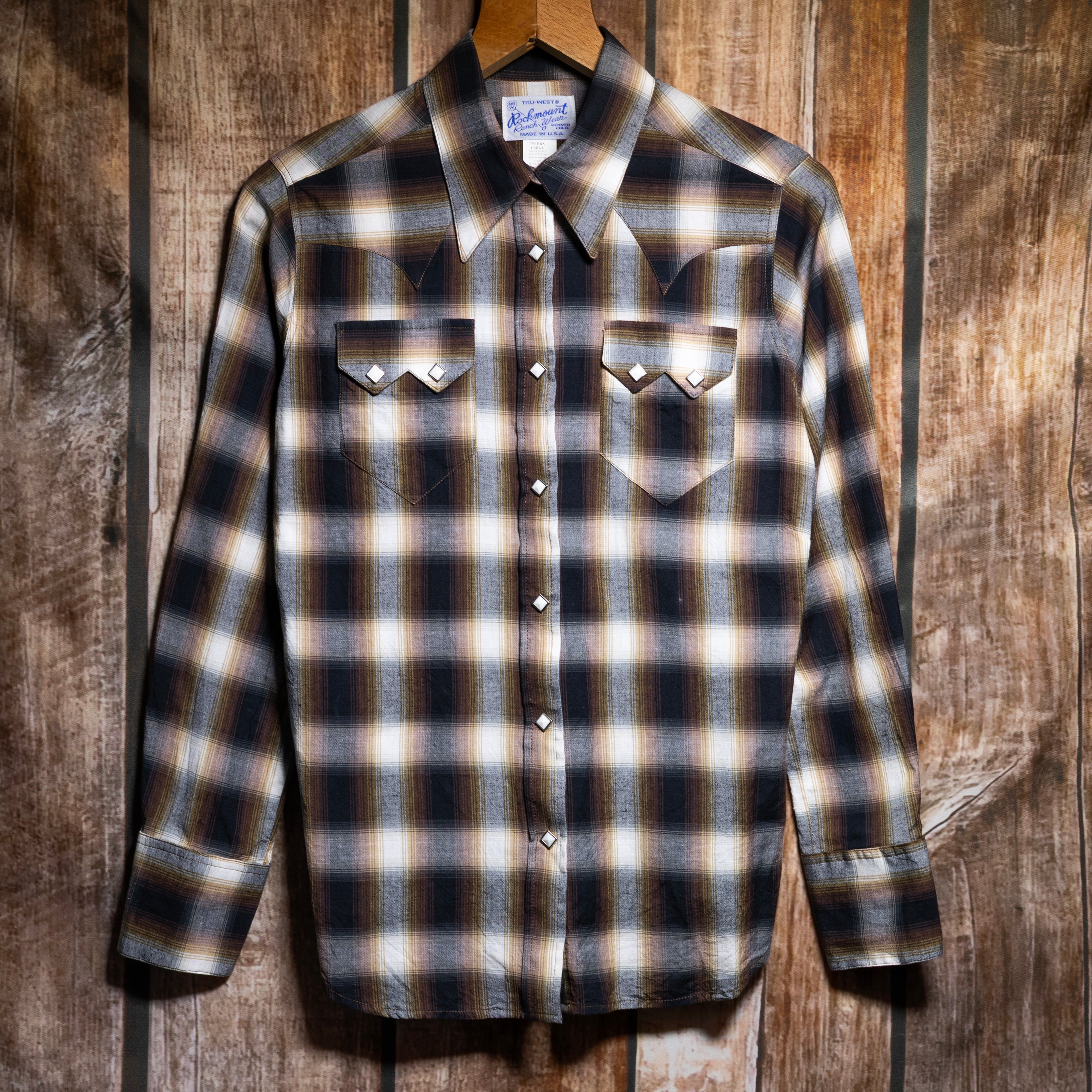 Rockmount Ranch Wear Check Western Shirt 12/14