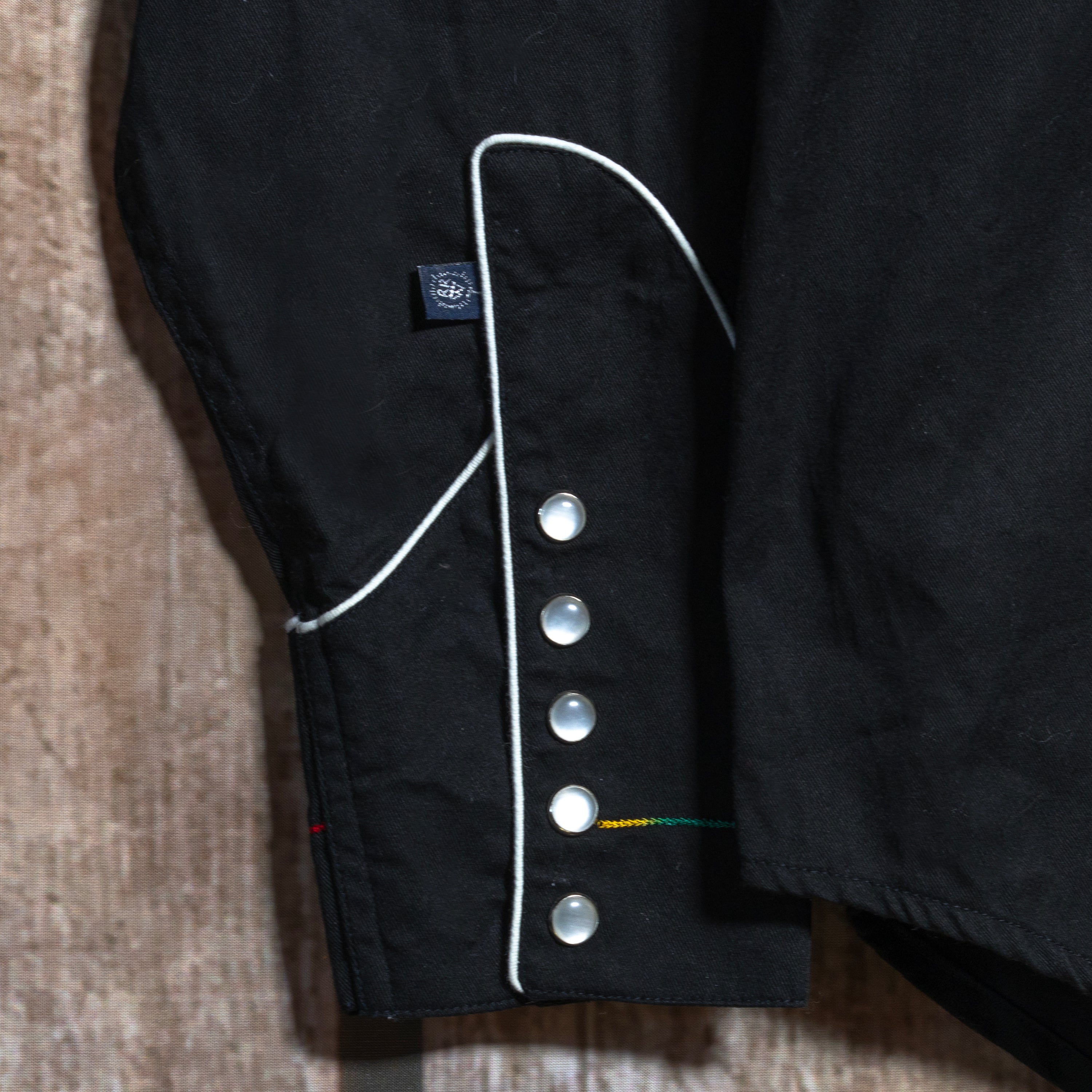 Rockmount Ranch Wear Embroidered Royal Flush Black Western Shirt
