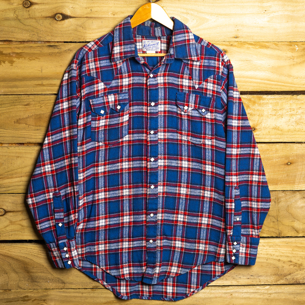 Vintage Rockmount Ranch Wear Flannel Western Shirt M