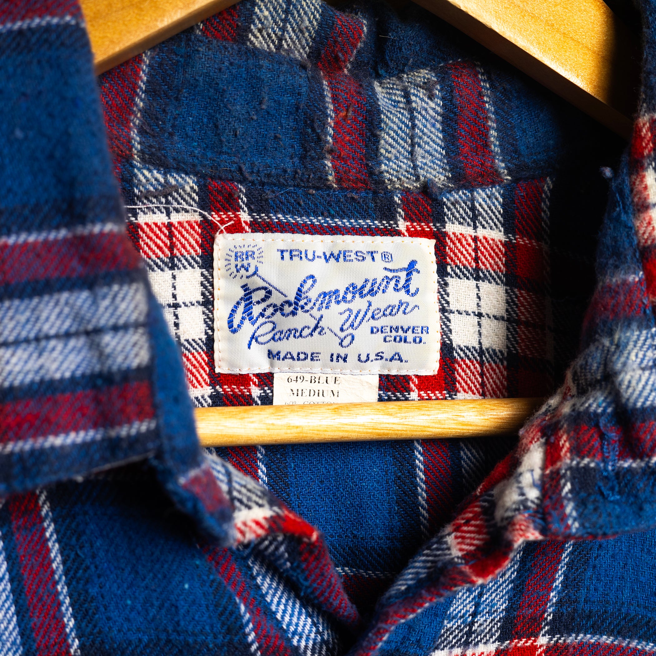 Vintage Rockmount Ranch Wear Flannel Western Shirt M