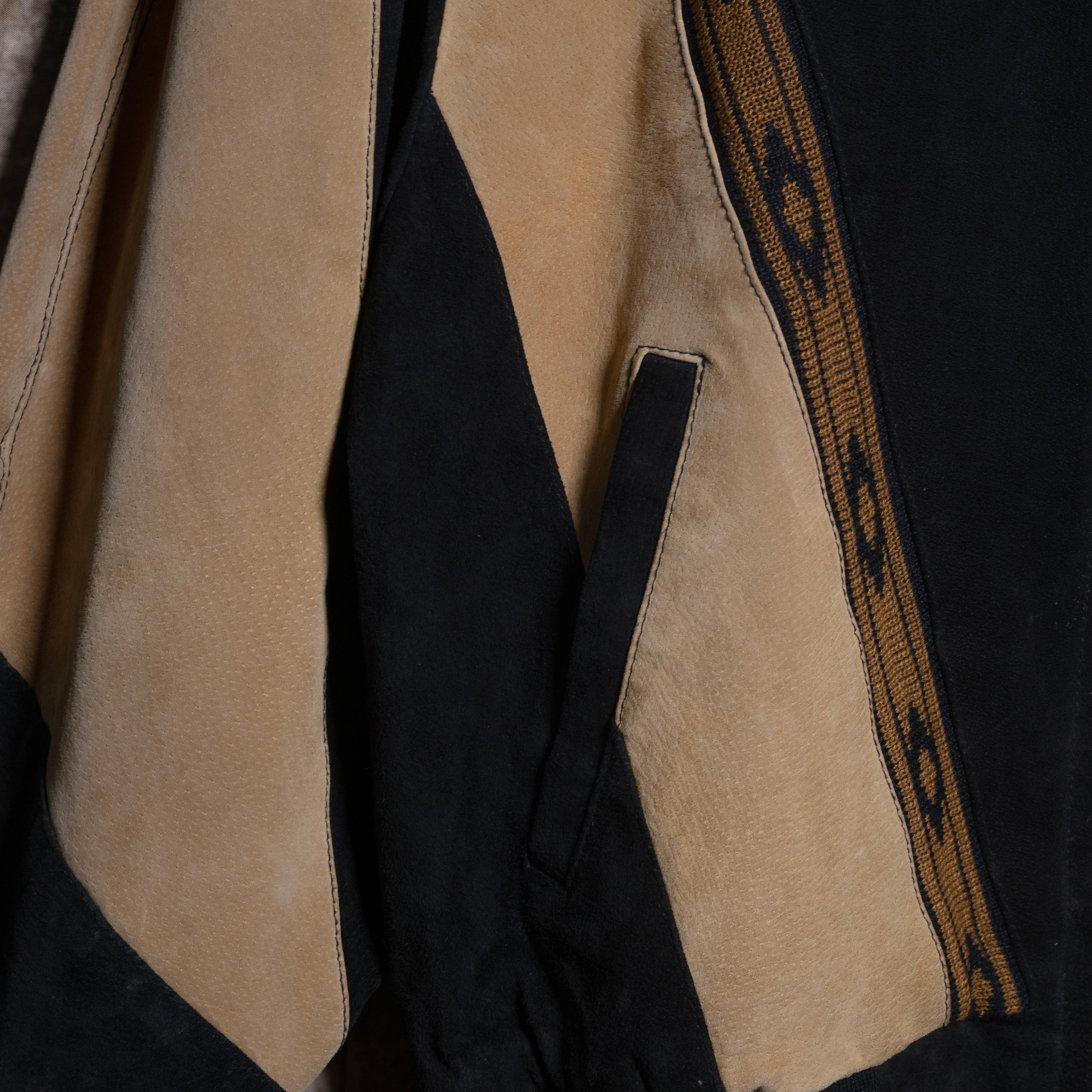 Scully Western Wear Black and Brown Suede Jacket L