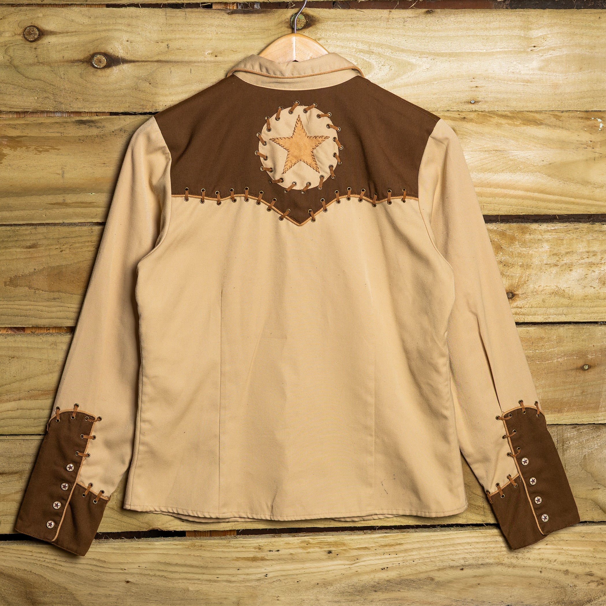 Vintage Scully Ranchwear Women’s Two-Tone Embroidered Pearl Snap Western Shirt – Size M