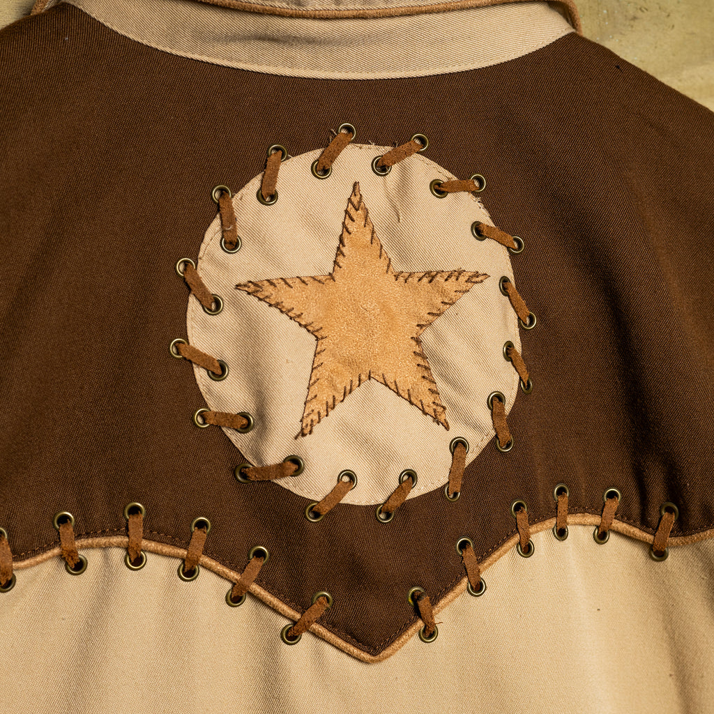 Vintage Scully Ranchwear Women’s Two-Tone Embroidered Pearl Snap Western Shirt – Size M