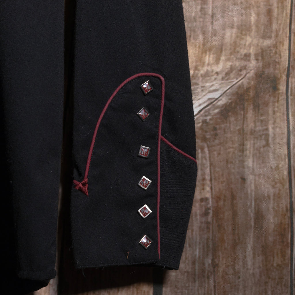 Vintage Scully Wester Wear Embroidered Black Western Shirt L