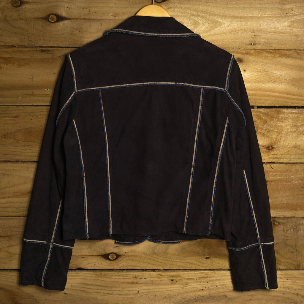 Vintage Scully Black Suede Western Jacket - Women's M (12-14)