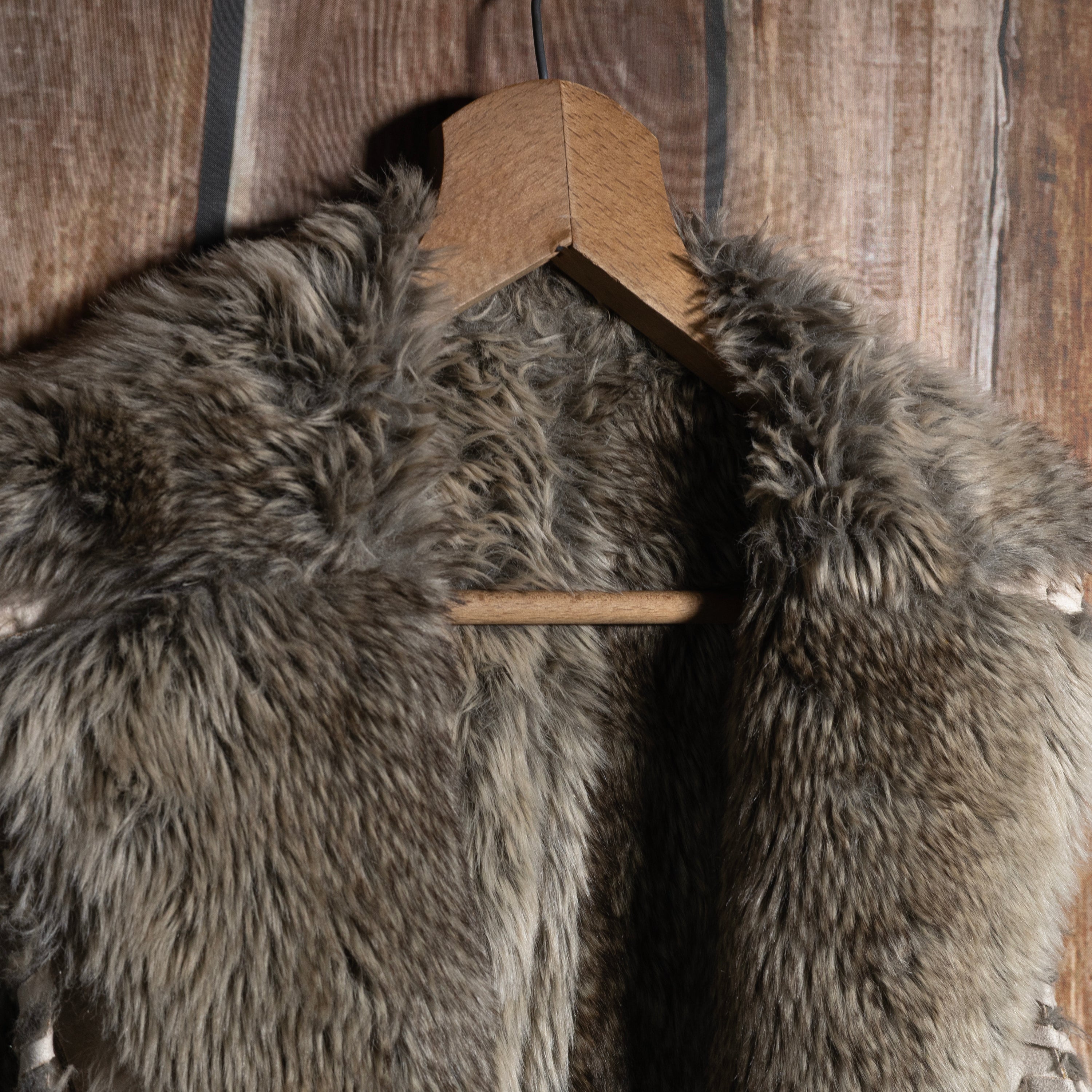 Scully Western Wear Faux Fur and Suede Vest XL/14