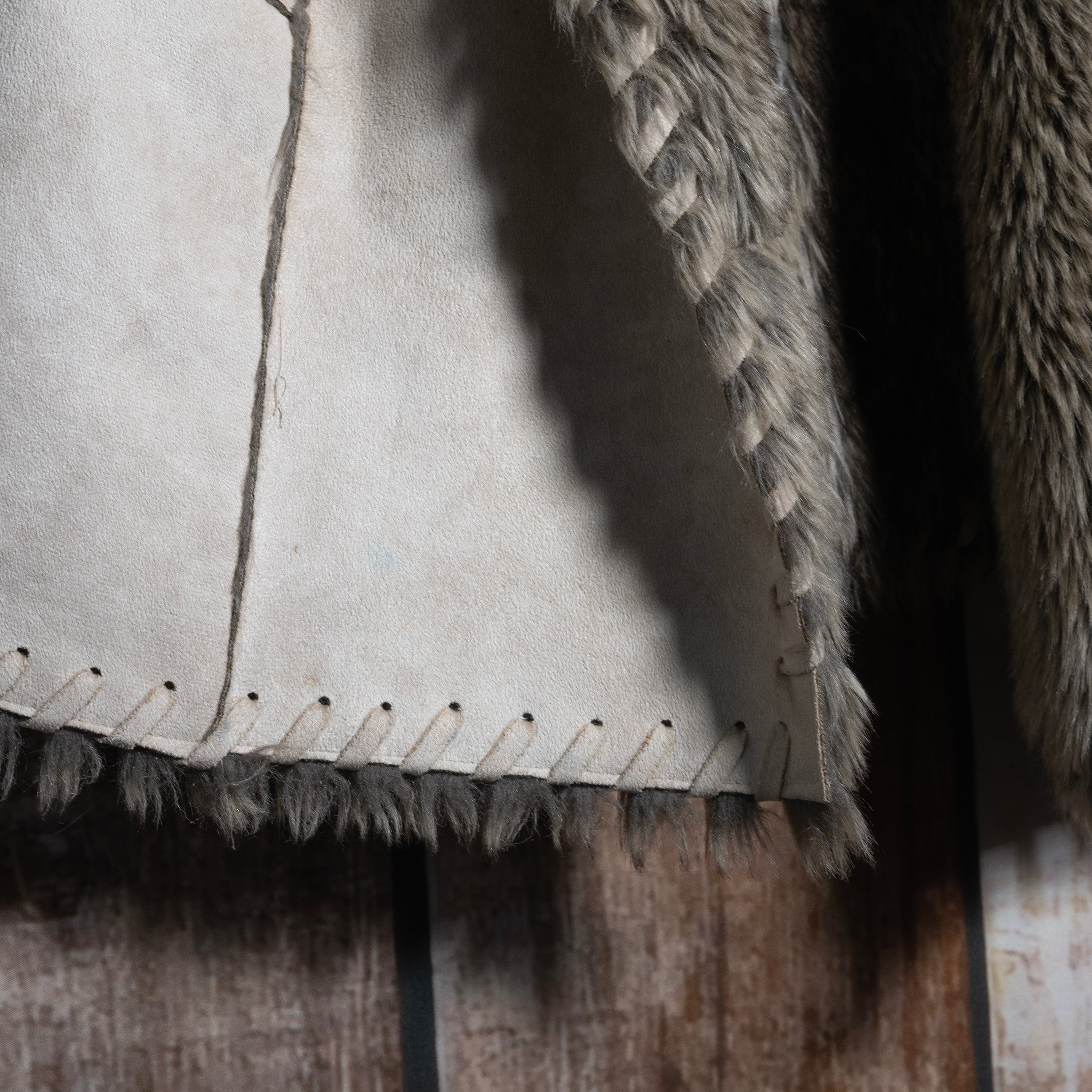 Scully Western Wear Faux Fur and Suede Vest XL/14