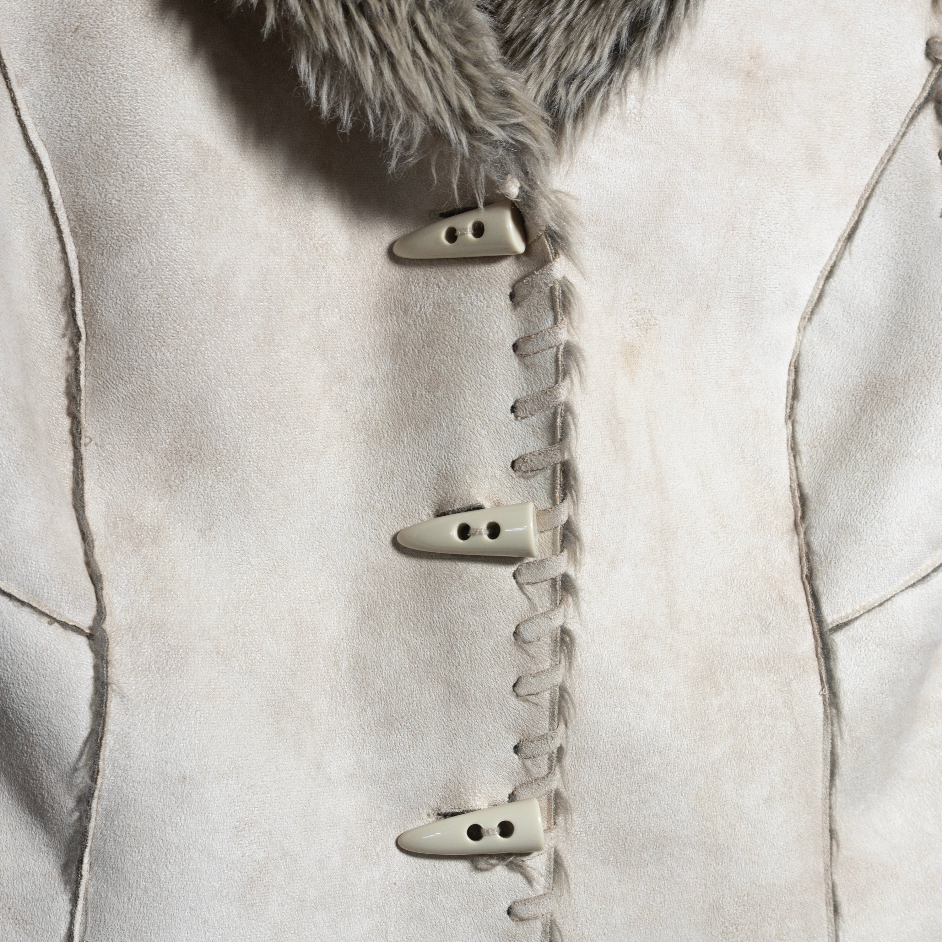 Scully Western Wear Faux Fur and Suede Vest XL/14