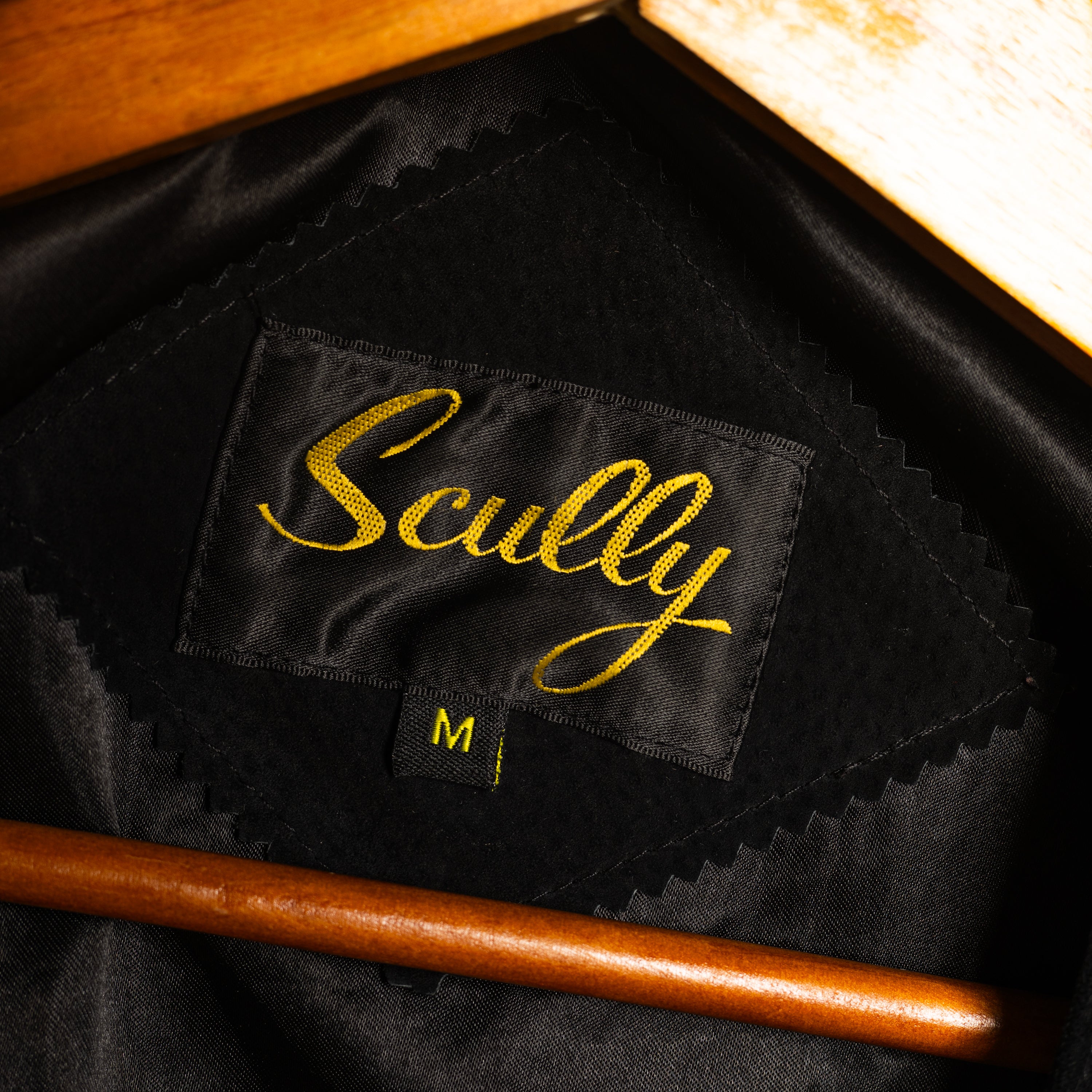 Vintage Scully Western Wear Black Leather Suede Button-Up Vest – Size M